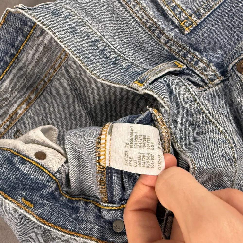 Polo Ralph Lauren Jeans Womens 16 Light Blue‎ Straight Leg Distressed Denim Y2K